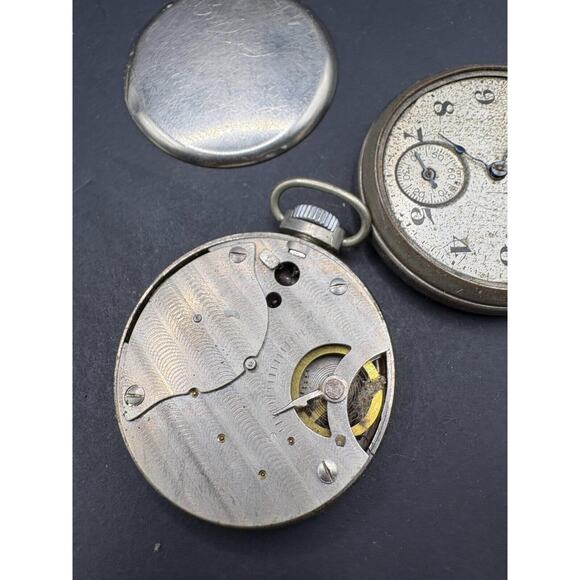 Lot Of Antique 2 Pocket Watches Movement & Cases Parts Rob Roy St. Regis - Picture 14 of 16